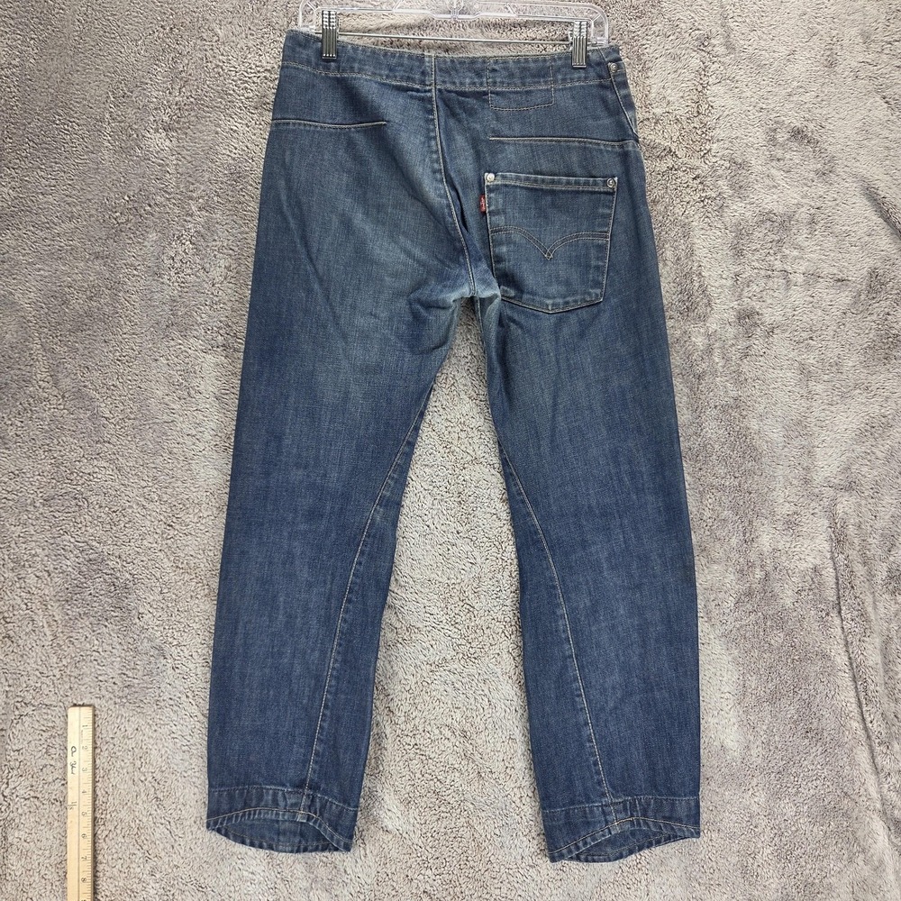 Vintage Levis Engineered Mens Blue Twisted One Pocket Zip Fly Denim Fits 29x26
